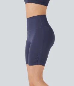 Active Shorts|Bikers<HALARA SoftlyZero™ QuickDry SoCinched High Waisted Tummy Control Ruched Running Biker Shorts 7''