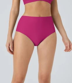 Beachwear<HALARA Solid High Waisted Bikini Bottom Swimsuit