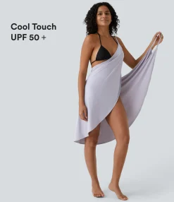 Maxi & Midi Dresses|Dresses<HALARA Spaghetti Strap Crossover Cover Up Wrap Cool Touch Dress-UPF50+