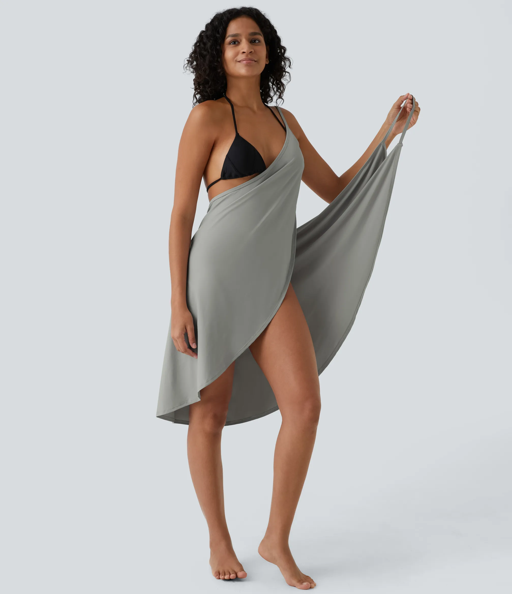 Maxi & Midi Dresses|Dresses<HALARA Spaghetti Strap Crossover Cover Up Wrap Cool Touch Dress-UPF50+