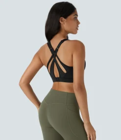 Sports Bras|Sports Bras<HALARA SpeedWave™ Medium Support Quick Dry Running Sports Bra