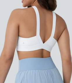 Sports Bras|Sports Bras<HALARA SpeedWave™ Medium Support Cut Out Quick Dry Running Sports Bra