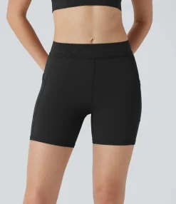 5'' Shorts|Active Shorts<HALARA SpeedWave™ Mid Rise Pocket Quick Dry Workout Biker Shorts 5''