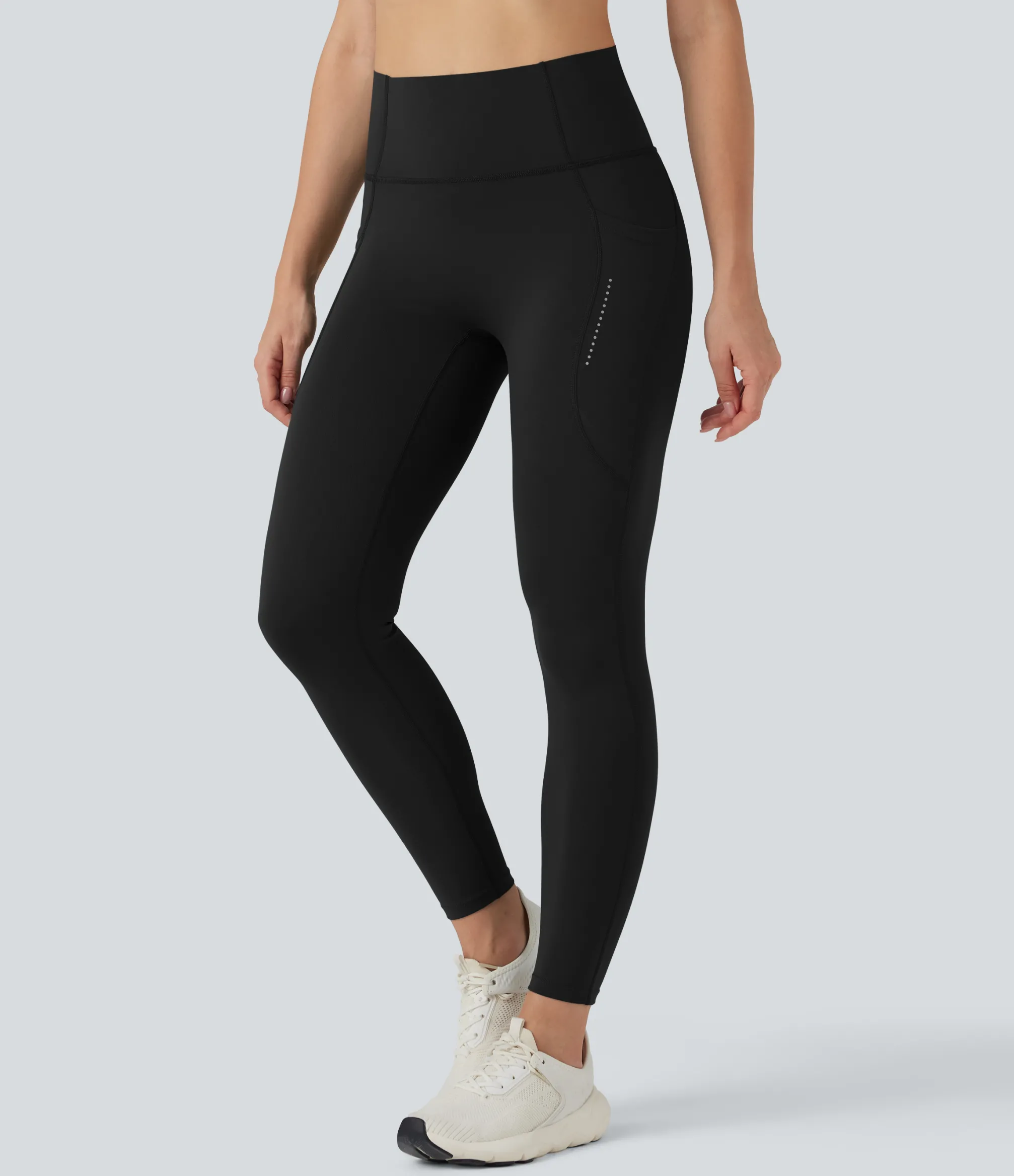 Pocket Leggings|Leggings<HALARA SpeedWave™ SoCinched High Waisted Tummy Control Reflective Quick Dry Running Leggings with Pockets