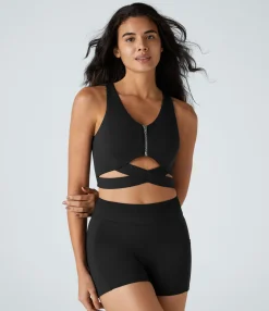 Tank Tops & Camis|Tank Tops<HALARA SpeedWave™ Zipper Racerback Quick Dry Cropped Workout Tank Top