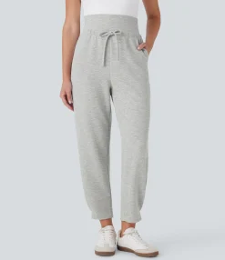Pants|High-Waisted Pants<HALARA Super High Waisted Drawstring Pockets Tapered Travel Pants