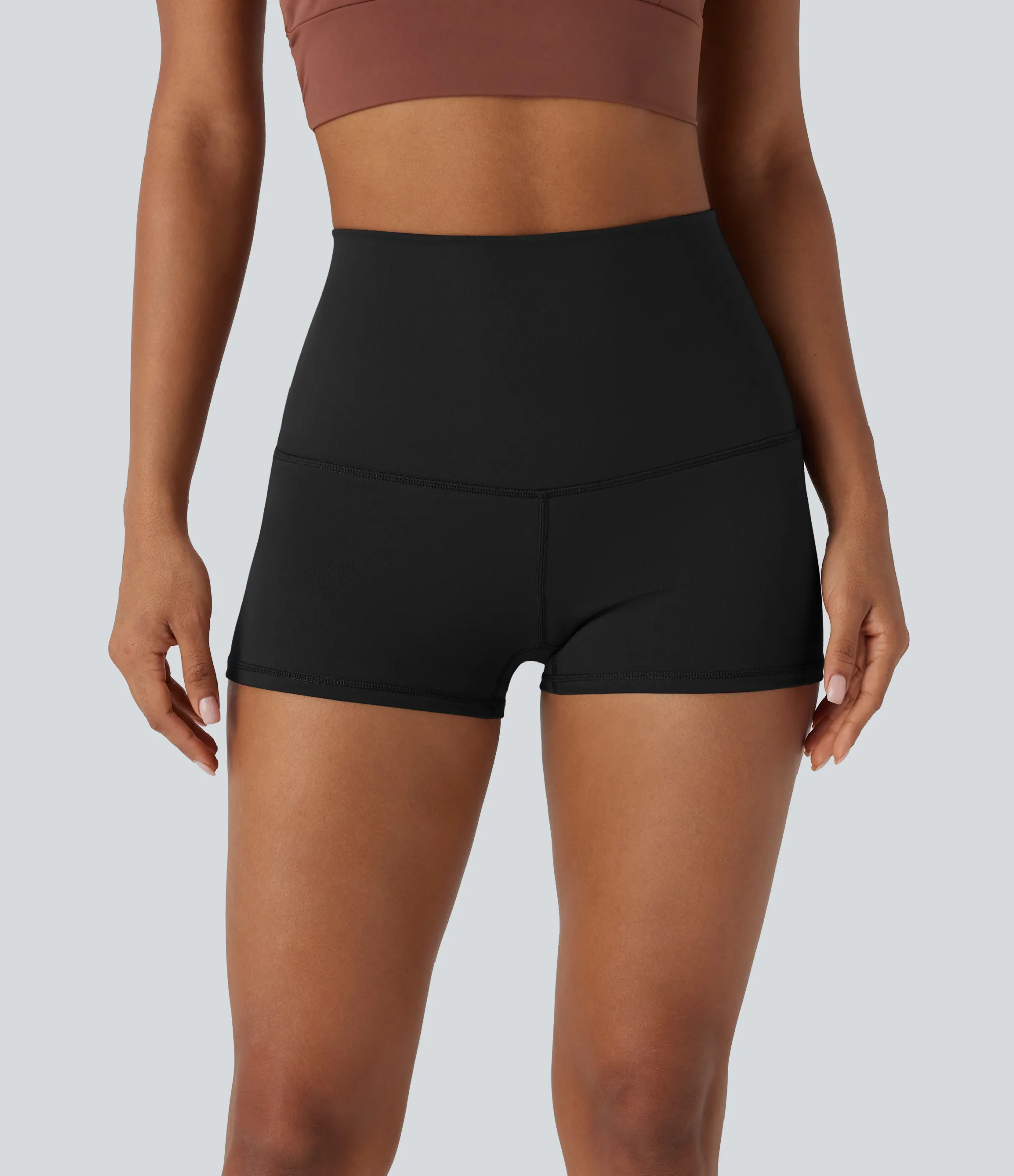 Active Shorts|Bikers<HALARA Super High Waisted Foldover Yoga Biker Shorts 2.5''