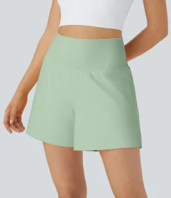 5'' Shorts|Active Shorts<HALARA Super High Waisted Pocket & Pocket 2-in-1 Yoga Shorts 5''-Longer Length