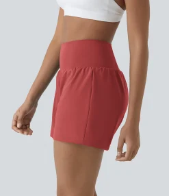 5'' Shorts|Active Shorts<HALARA Super High Waisted Pocket & Pocket 2-in-1 Yoga Shorts 5''-Longer Length