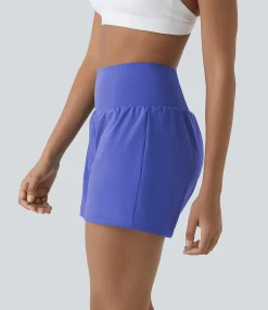 5'' Shorts|Active Shorts<HALARA Super High Waisted Pocket & Pocket 2-in-1 Yoga Shorts 5''-Longer Length