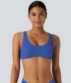 Beachwear<HALARA U Neck Bikini Top Swimsuit