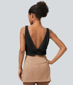 Casual Tops|Tank Tops & Camis<HALARA U Neck Casual Tank Top