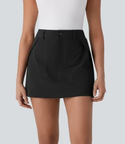Mini Skirts|Skirts<HALARA Water Repellent High Waisted Pockets 2-in-1 Mini Hiking Skirt