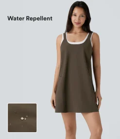 Dresses|Mini Dresses<HALARA Water Repellent Side Zipper Pocket Mini Hiking Active Dress