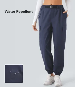 Pants|Cargo Pants<HALARA Water Repellent Wear-Resistant Mid Rise Belted Pockets Hiking Cargo Joggers