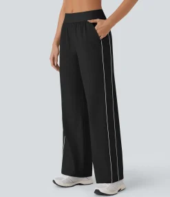 Pants|Straight-Leg Pants<HALARA Water Repellent Wear-Resistant Reflective Mid Rise Pocket Straight Leg Yoga Pants
